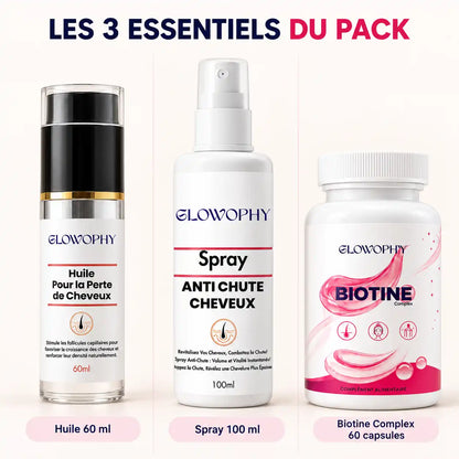Pack Fortifiant Ciblé – Huile, Spray & Biotine Complex