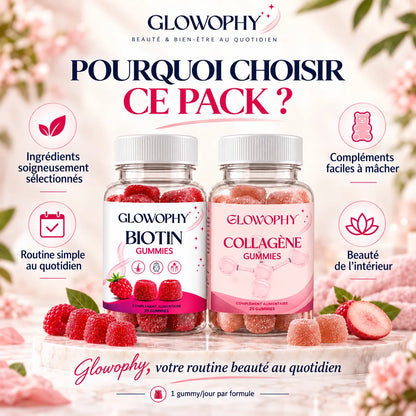 Pack Biotine + Collagène Gummies – Cheveux, Peau & Ongles