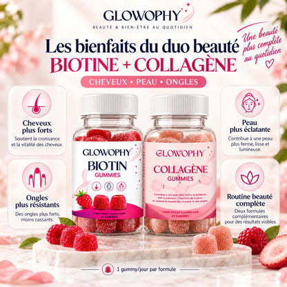 Pack Biotine + Collagène Gummies – Cheveux, Peau & Ongles