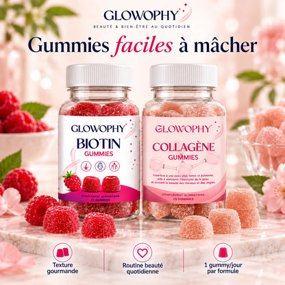 Pack Biotine + Collagène Gummies – Cheveux, Peau & Ongles